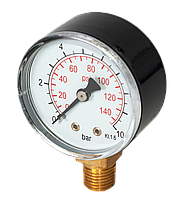 RS-K 1/4" ф.50 Манометр радиальный 0-6 bar