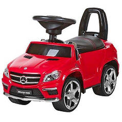 Дитяча машинка-каталка толокар Bambi M 3185L-3 AMG Mercedes шкіра музика EVA колеса