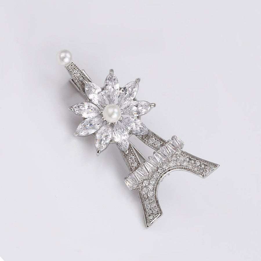 Брошка родій, Ейфелева вежа, медсплав Xuping, фото 1