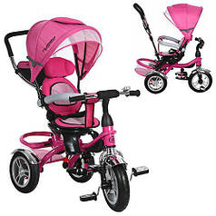 Триколісний велосипед РОЗОВИЙ (M 3114-6A) з поворотним сидінням