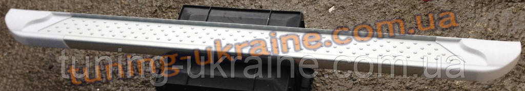 Боковые площадки из алюминия Allmond White для Kia Sorento 2009-2012 - фото 1 - id-p530412311