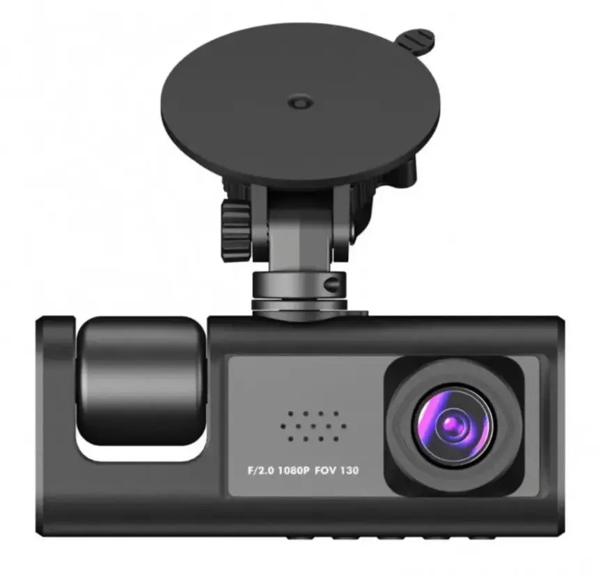 Відеореєстратор 3 камери Full HD 1080 Traffic recorder Z37 • Автомобільний відеореєстратор з трьома камерами DVR S1, фото 1