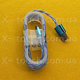 USB - Micro USB кабель в силиконовой оболочке 1 м, Шнур micro usb 2.0 ( цвет красный ), фото 2