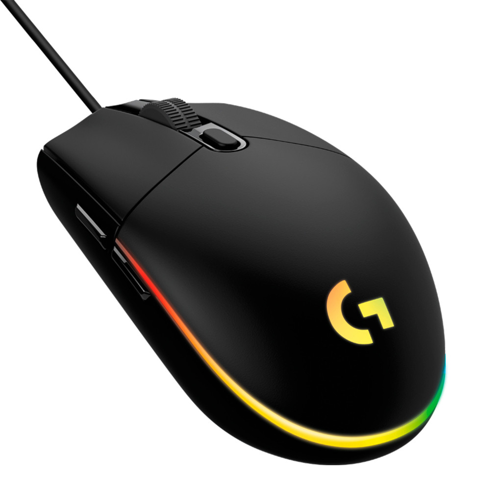 Комп'ютерна миша Logitech G102 LIGHTSYNC USB оптична 200–8000 dpi RGB Чорна (G102), фото 1