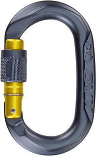 Карабин Climbing Technology Oval Ovx SG овальный 24 kN для альпинизма и скалолазания Grey/Yellow |neper-6831|