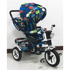 Триколісний велосипед ГОЛУБИЙ (M 3199-5HA-D) зі світлозвуковими ефектами