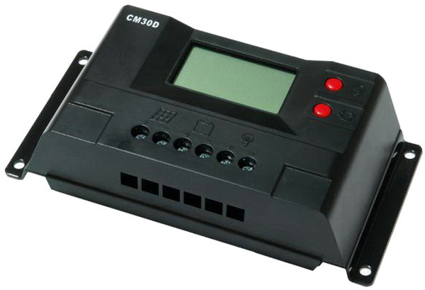 Контроллер заряда CM30D+USB (30A 12/24В) с дисплеем - фото 1 - id-p524200764