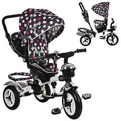 Триколісний велосипед РОЗОВИЙ (M 3200-6A-D) з кошиком