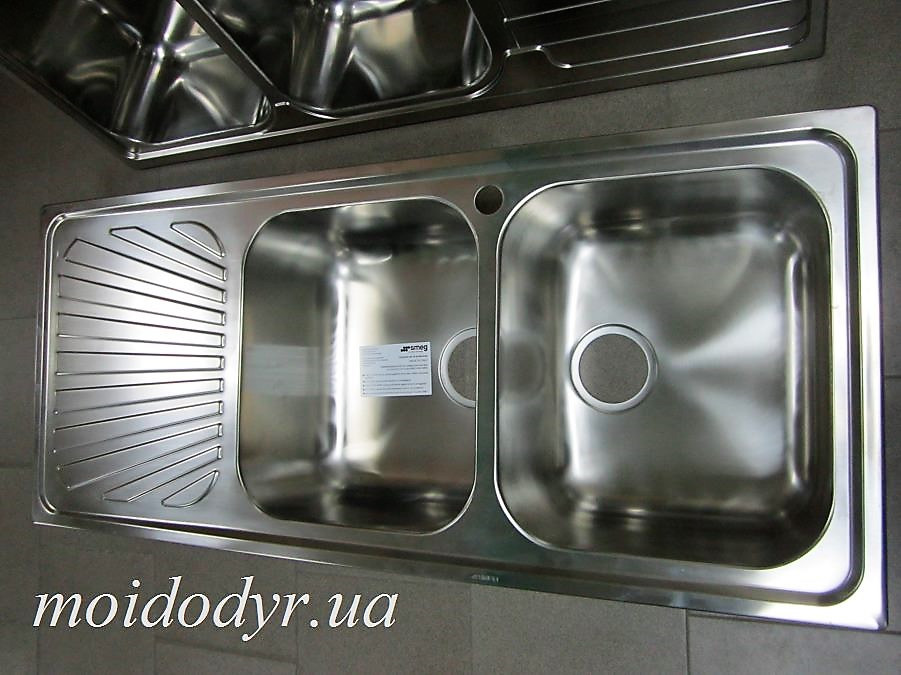 Мийка кухонна з нержавіючої сталі Smeg 2B1D