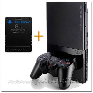 Sony PlayStation 2 Slim + карта пам'яті 8GB