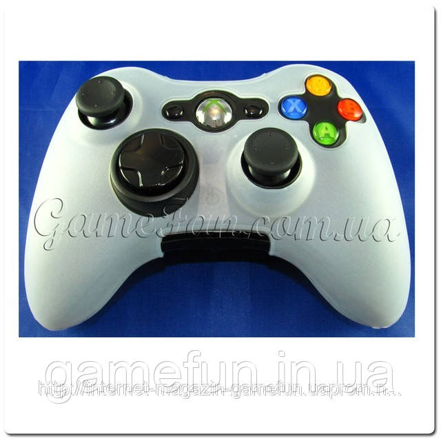 Силіконовий чохол для джойстика Xbox 360 (White)