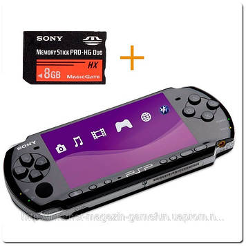 PSP 3000 Slim+карта пам'яті 8Gb (Б/У)