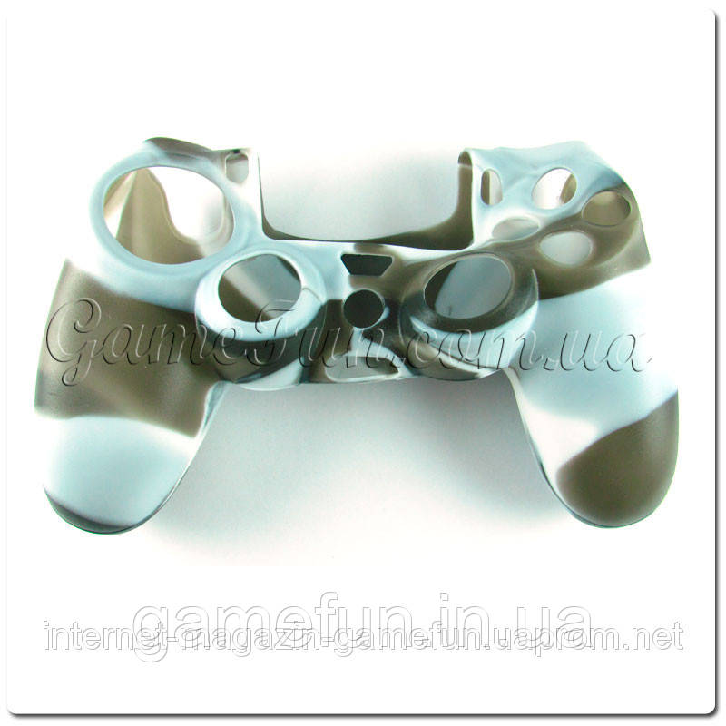Силіконовий чохол для джойстика PS4 (Камуфляж) (Grey-brown)