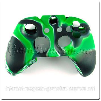 Силіконовий чохол для джойстика Xbox ONE (камуфляж) (Green-black)