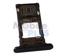 Sony F5321 Xperia X Compact Cap Tray Assy, Black, original (PN:1304-1918)