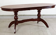 Стол обеденный Оскар Версаче, 160(+40)х90см, раскладной, венге, темный орех.