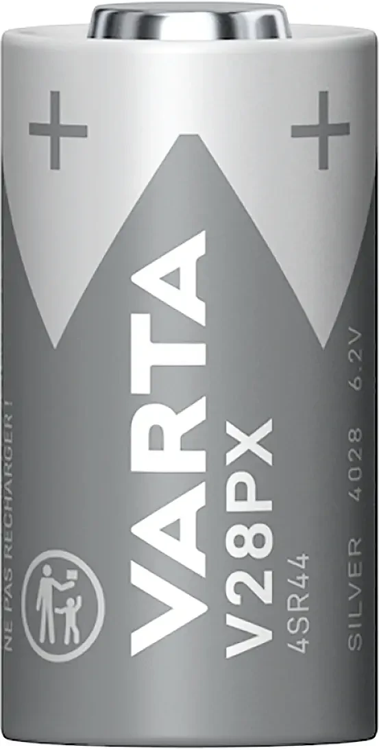 Акумулятор для камери 4SR44 Varta SILVER Cylindr.V28PX/4SR44 Bl1 145 мАг 6,2 В 1 шт., фото 1