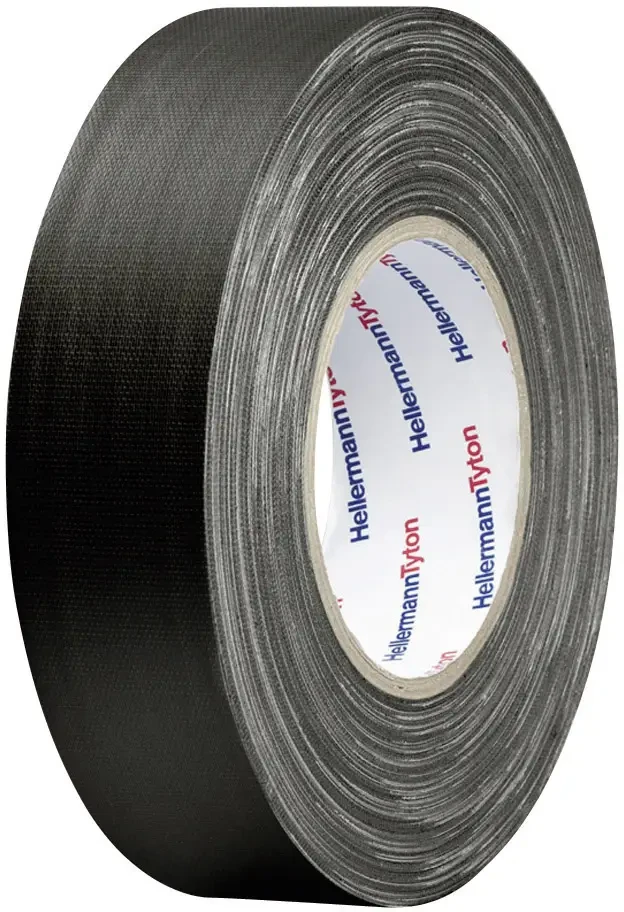 HellermannTyton HelaTape Tex тканинна стрічка 712-00504 HTAPE-TEX-BK-19x50 (Д х Ш) 50 м х 19 мм 50 м 1 шт., фото 1