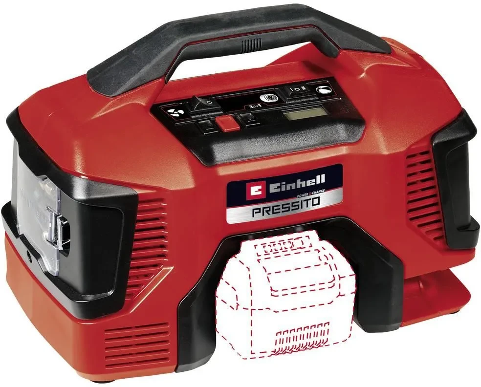 Компрессор Einhell Power X-Change Pressito 18/21 10 Bar аккумуляторный, фото 1