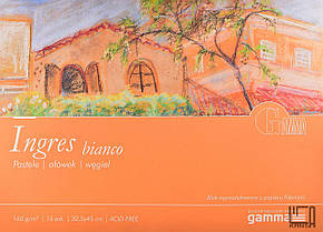 Альбом для пастелі GAMMA Ingres 160 г/м2 15 аркушів (склейка) gialletto 32,5*45 см, папір ТМ Fabriano