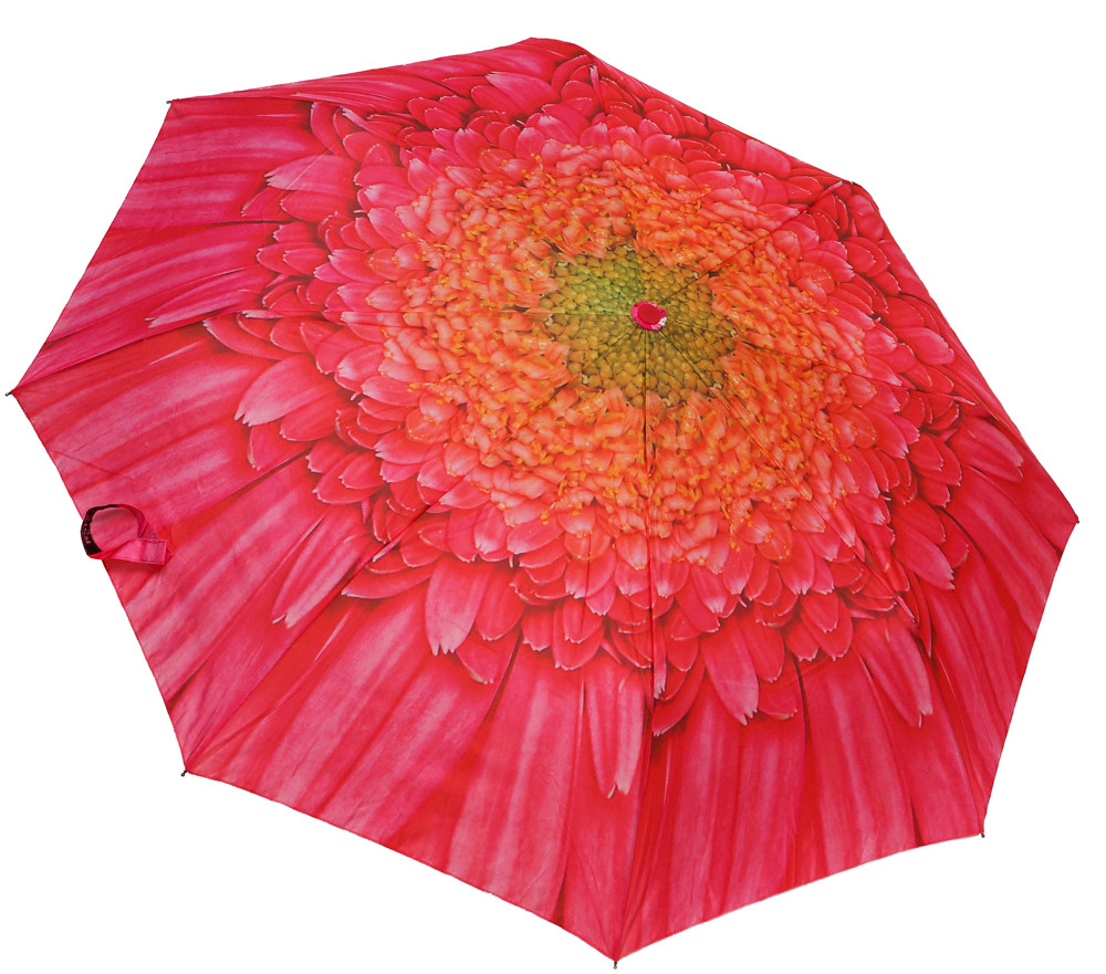 Стильный женский зонт 3565A hot pink - фото 1 - id-p524386993