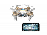 Мини квадрокоптер дрон CX-10W Nano Wi-Fi от Cheerson с
