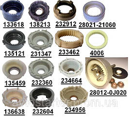 Все планетарки стартера NISSAN, MERCEDES, BMW, MITSUBISHI, SPRINTER, VITO, SKODA, FORD, TOYOTA