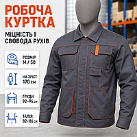 Рабочая куртка размер M рост 170 см грудь 92-96 см талия 82-86 см смесовая ткань с двойными швами