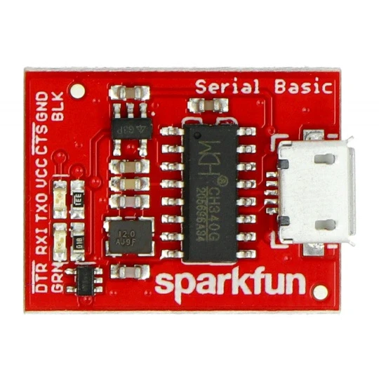 Serial Basic - USB-UART преобразователь CH340G - разъем microUSB - SparkFun DEV-14050 - фото 1 - id-p3177364947