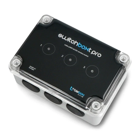 BleBox switchBoxT Pro - 3 беспотенциальных реле 230 В WiFi - приложение для Android/iOS, фото 1