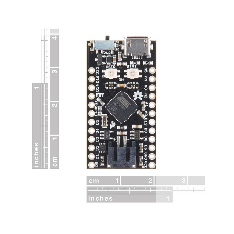 Qduino Mini - плата с микроконтроллером ATmega32u4, фото 1