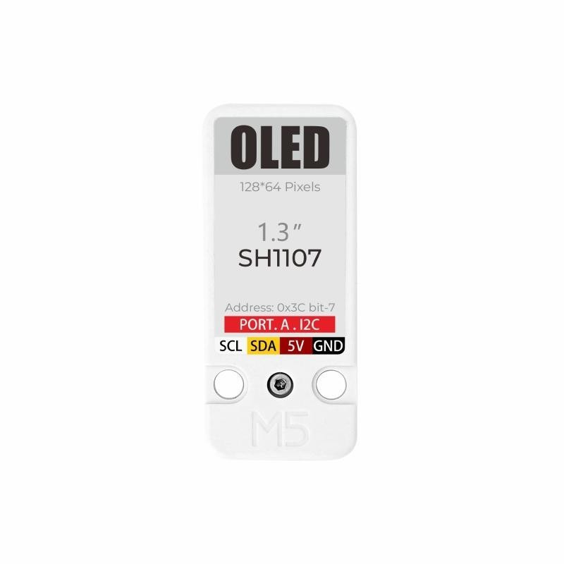 M5Stack OLED Unit — модуль с 1,3-дюймовым OLED-дисплеем 128x64, фото 1