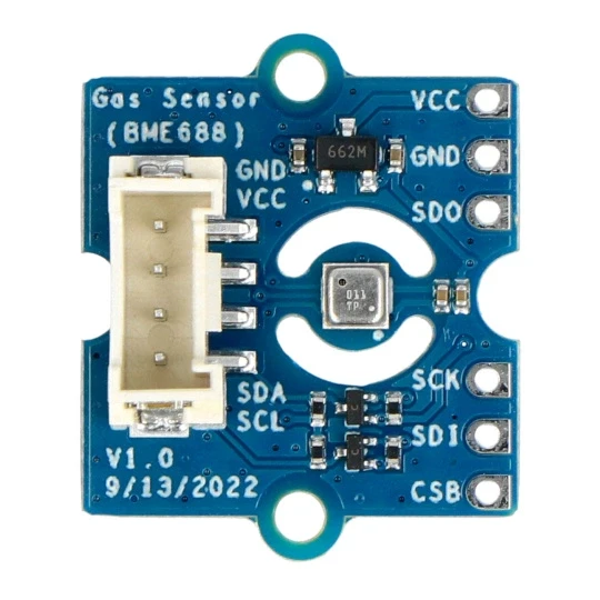 Grove BME688 — датчик 4-в-1 I2C с искусственным интеллектом — для измерения газа, давления, температуры и влажности — Seeedstudio, фото 1