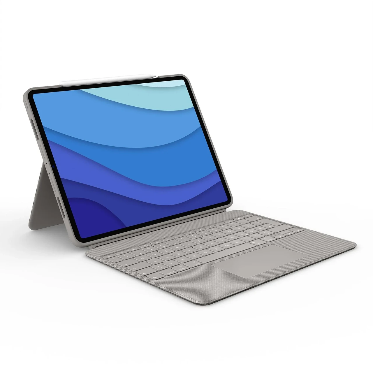 Logitech Combo Touch для iPad Pro 12.9 5-го покоління пісочний AZERTY, фото 1