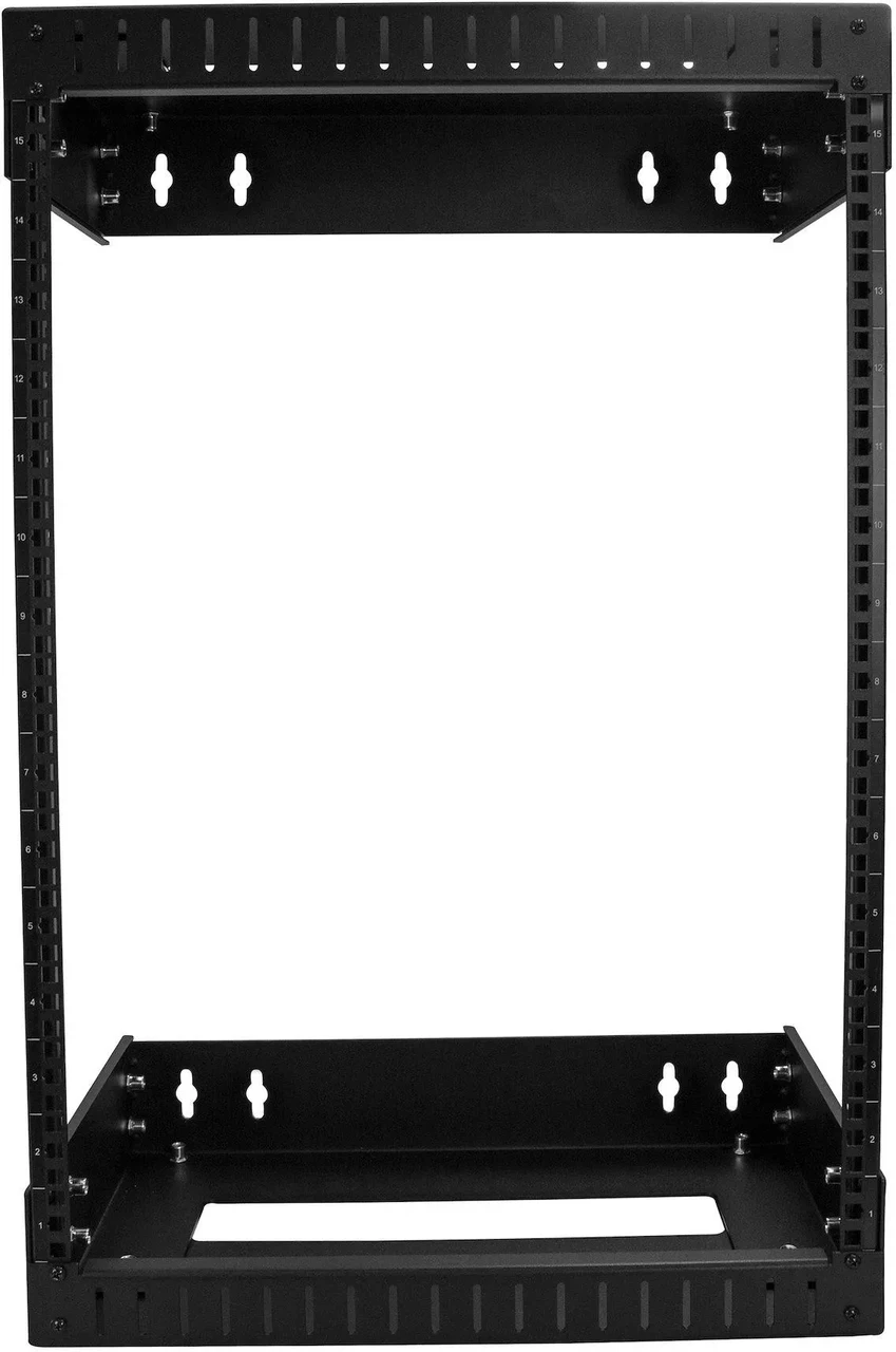 Шкаф сетевой StarTech 15U 19" настенный открытый 2 стойки глубина 12-20", фото 1