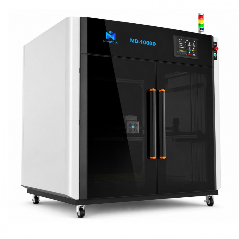 3D принтер MINGDA MD-1000D промисловий великоформатний FDM, робоча камера 1000х1000х1000 мм, подвійний екструдер