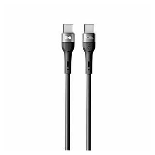 Кабель USB Ridea RC-XS51 Type-C 60W для быстрой зарядки смартфонов и ноутбуков длина 2м черный