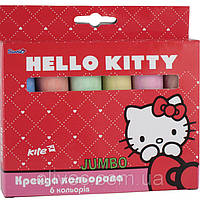 Мел цветной для асфальта Kite "Hello kitty" 6 цветов.