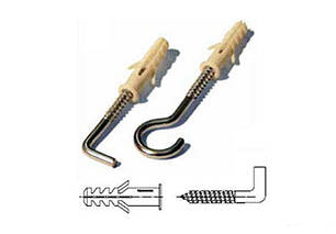 Дюбелі з гаками