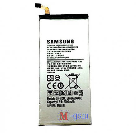 Аккумулятор Samsung Galaxy A5 SM-A500 (EB-BA500ABE) 2300 mA/год , фото 2