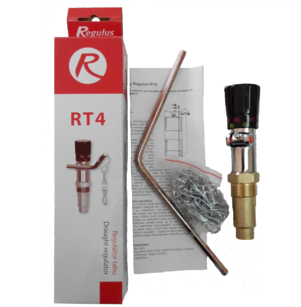 Регулятор тяги Regulus RT4 для твердопаливного котла