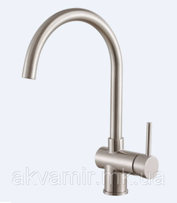 Змішувач для кухні Fabiano FKM 39 S/Steel Inox (нержавіюча сталь), фото 1