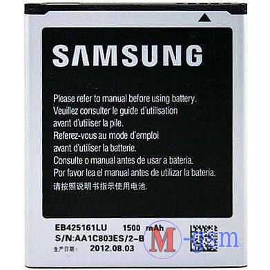 Аккумулятор Samsung i8160 Galaxy Ace 2, Samsung i8190 Galaxy S3 mini, Samsung S7562 Galaxy S Duos (EB425161LU), фото 2