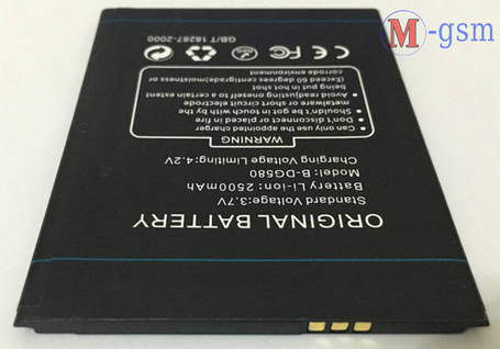 Акумулятор B-DG580 для Doogee Kissme DG580 (2500 mAh), фото 3