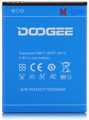 Акумулятор для Doogee Valencia 2 Y100 (2200 mAh), фото 2