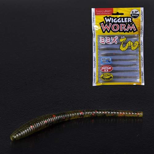 Силіконова принада (Слаг) WIGGLER WORM LJ Pro Series 2,3 "/ PA03 *9