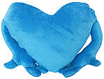 Подушка-обнимашка в форме "Сердце", голубая, фото 2