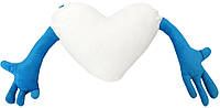 Подушка-обнимашка в форме "Сердце", голубая