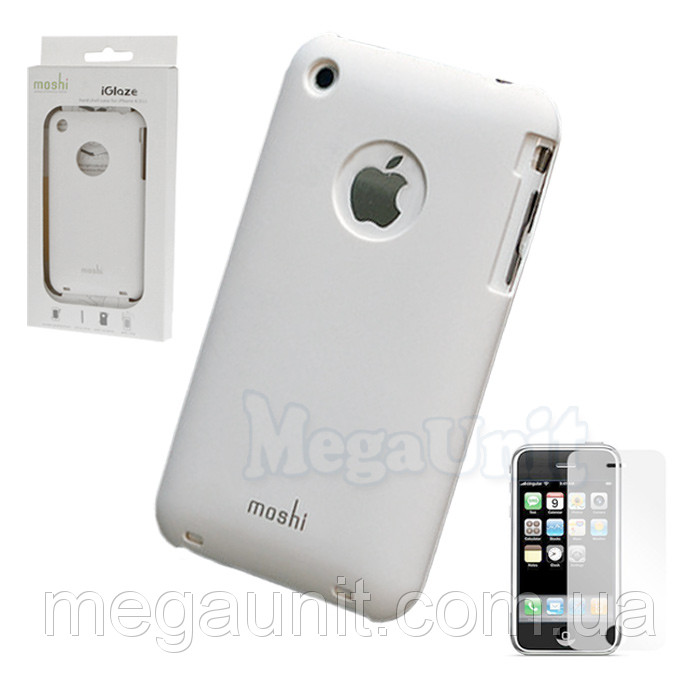 Moshi. iPhone 3G/3Gs Пластиковий чохол (+плівка) Білий