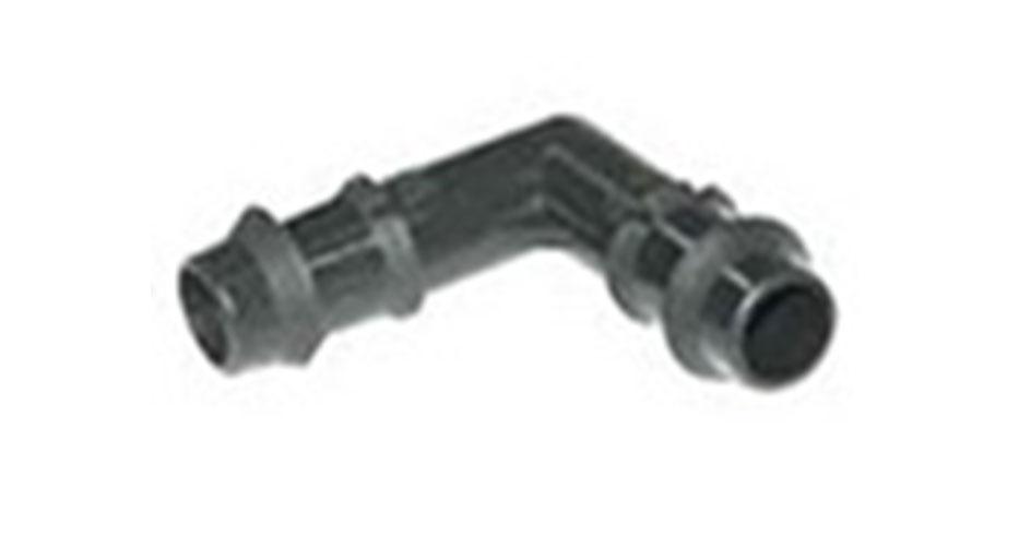 Коліно для крапельної труби 16 мм
